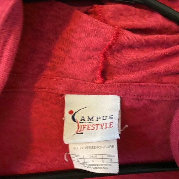 Indiana Hoosiers v-neck hooded long sleeve tee - Picture 2 of 2